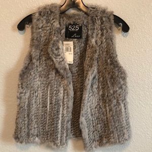 525 America 100% Rabbit Fur Vest